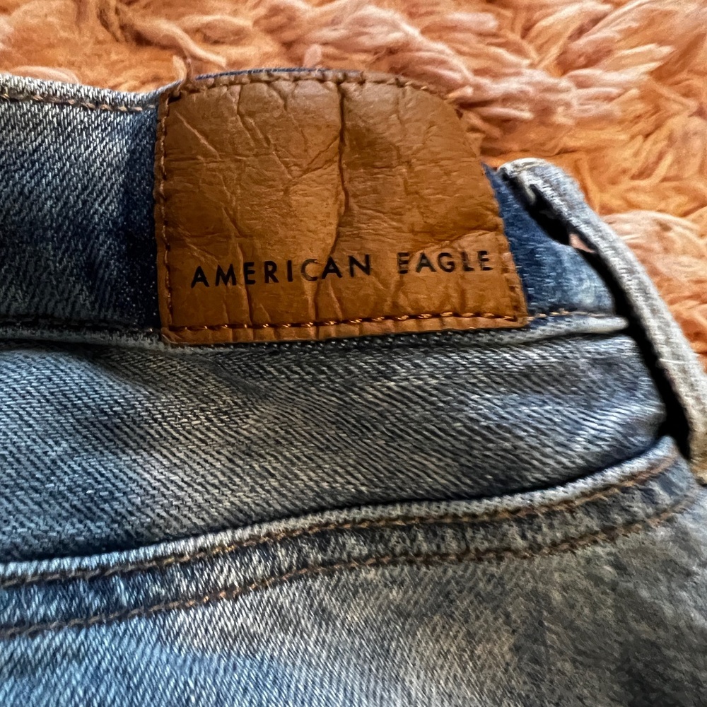 American eagle light wash baggy jeans size 8